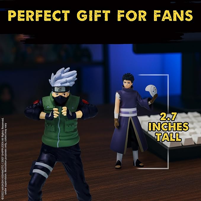 Naruto Shippuden Collectible Mini Figures 8-Pack Deluxe Box – Multiple Assortments with Naruto, Sasuke, Kakashi, Itachi & More Characters (Assortment C)