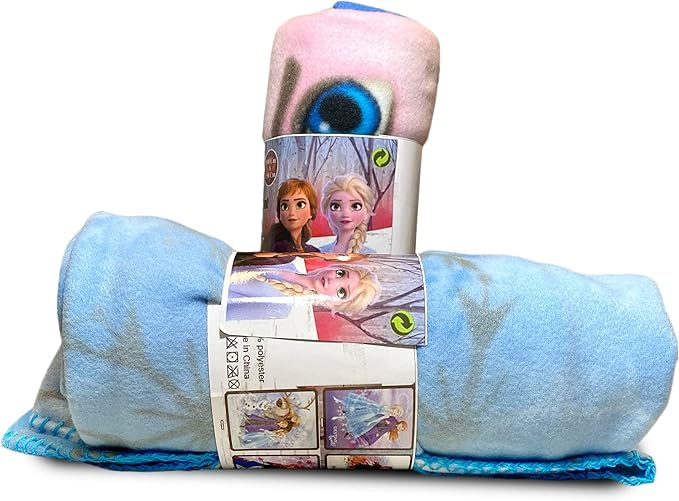 Official License Character Girls Pink Fleece Soft and Cozy Throw Blanket (40" x 60) (Frozen21)