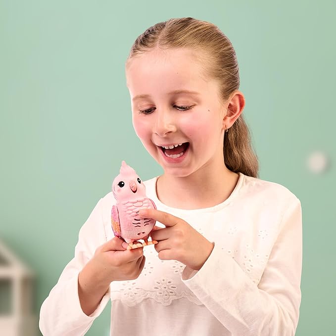 Little Live Pets My Really Real Talking Bird Toy & Cage - Rosie, Interactive Voice Repeating Toy, 20+ Sounds & Reactions, Talking Toys for Kids 5-7