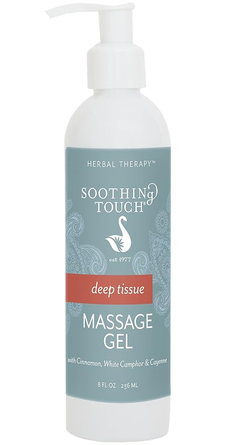 Soothing Touch Deep Tissue Massage Gel, Cayenne/Cinnamon/White Camphor, 8 Ounce
