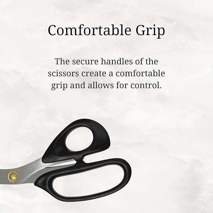 Korean Luxury BBQ Kalbi Meat Cutting Scissors Large All Purpose Stainless Steel Utility Kitchen Shears for Food, 10 Inch, Black