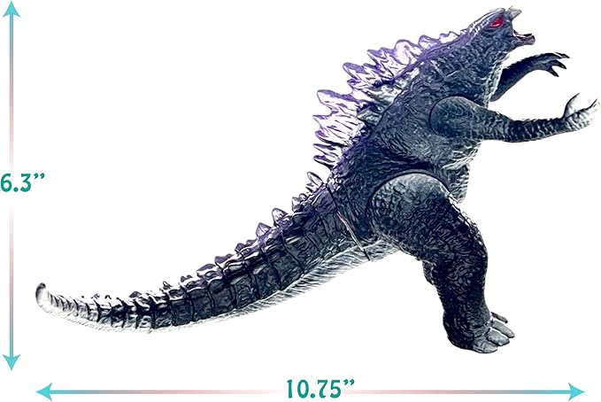 TwCare Godzilla vs. Kong Toy Action Figure: King of The Monsters, Movie Series Movable Joints Soft Vinyl, Travel Bag