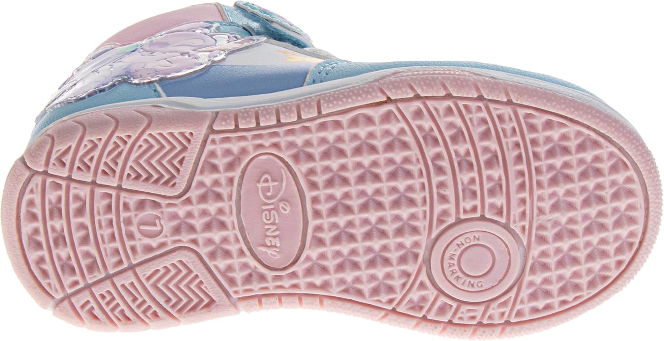 Josmo Girls High Top Sneakers Minnie Mouse Frozen Elsa Anna Paw Patrol Skye Lilo & Stitch Moana Character Shoes for Girls Size Toddler to Little Kid