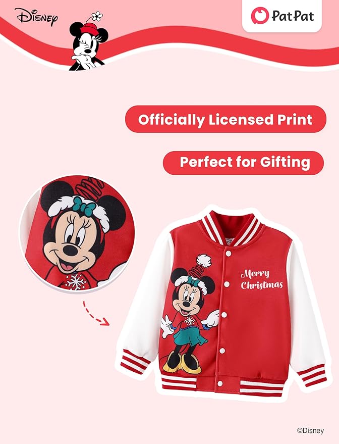 Disney Minnie Mickey Stitch Princess Frozen Marvel Jacket Lightweight Coat Button up Color Block Sweatshirt Sizes 2-14 Years