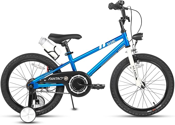 Glerc Fantacy Kids Bike, 12-20 Inch Children Bicycle for 2-13 Years Old Boys Girls, Kids Bicycle with Water Bottle Holder & Headlight & Training Wheels, Multiple Colors