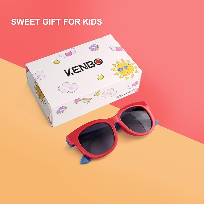 KENBO Kids Sunglasses for Girls UV Protection Toddler Sunglasses