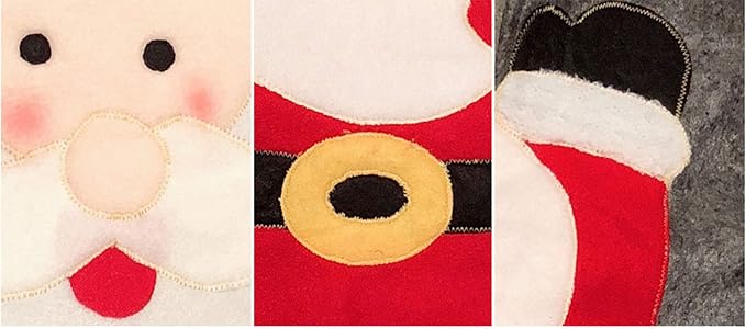 HESHIFENG. party & accessories Christmas Snowman Santa Deer Toilet Seat Cover and Rug Set Red Christmas Decorations Bathroom (Santa Claus)
