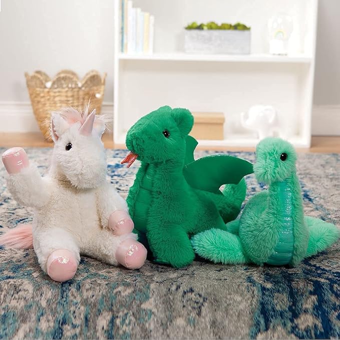 Vermont Teddy Bear Plush Dragon - Dragon Stuffed Animal, Green, 18 Inch