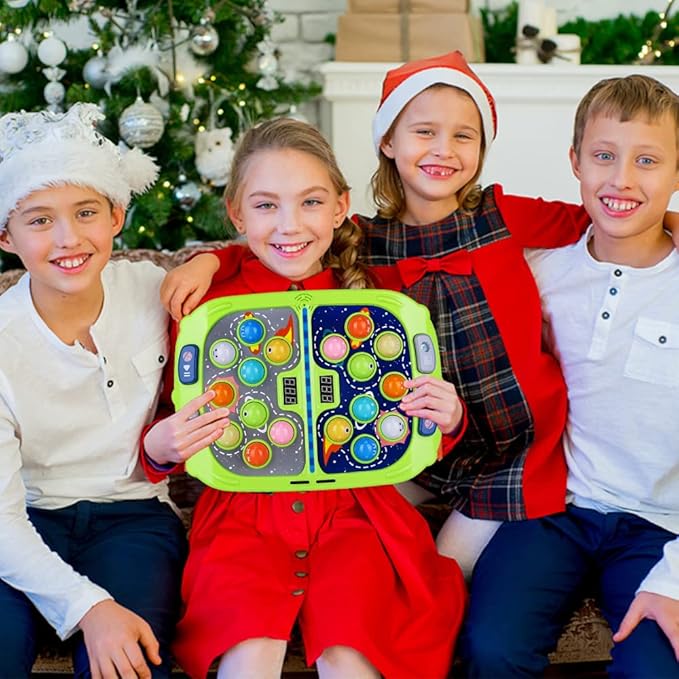 Whack Game Mole for Toddler, Toys for 3-12 Year Old Boys and Girls, Whack Game for Kids,Gifts for 3 4 5 6+ Year Old Boys, Interactive Educational Toys with Sound and Light, PK Mode with 2 Hammers