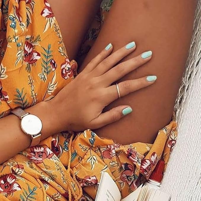 Nail Stickers 20 Pieces Full Wraps Nail Polish Strips, Self-Adhesive Gel Nail Art Decals for Women Girls