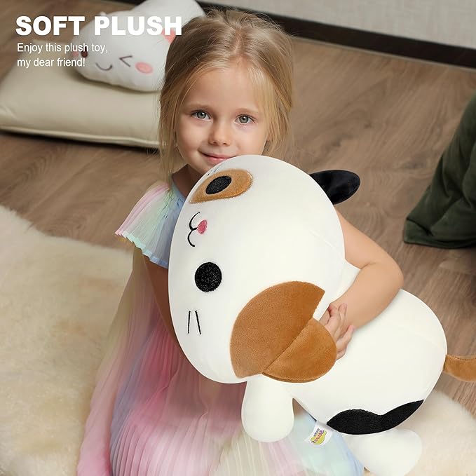 Onsoyours Original Calico Cat Plush 20 Inch Kitty Plushies Toy Kitten Stuffed Animal Soft Pillow Kawaii Plushie Gift for Kids & Adults (Calico Cat, 20")