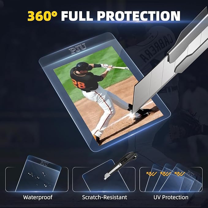 500ct Semi Rigid Card Holders & 500ct Card Sleeves for PSA, SGC, BGS, CSG Graded Card Submissions, Semi Rigid Baseball Cards Sleeves Protectors, PSA Graded Trading Cards Sleeve