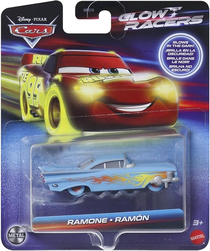 Disney Cars Pixar Ramone Glow Racer Toy Vehicle for Ages 3 and Up