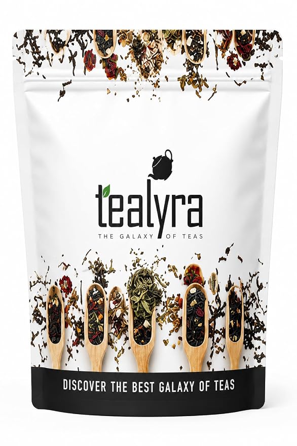 Tealyra - Grandma's Garden - Fruit Blend - Hibiscus and Berries Based Herbal Loose Leaf Tea - Vitamins Rich - Caffeine-Free - Hot or Iced Tea - 220g (8-ounce)