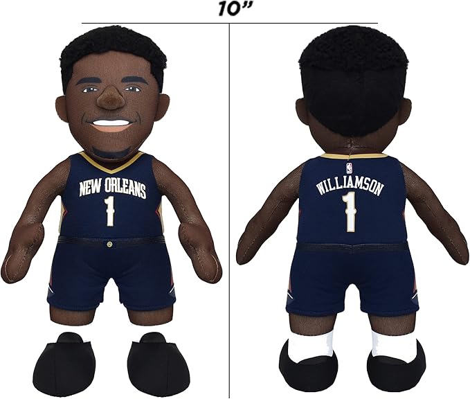 Bleacher Creatures New Orleans Pelicans Zion Williamson 10" Plush Figure- A Superstar for Play or Display