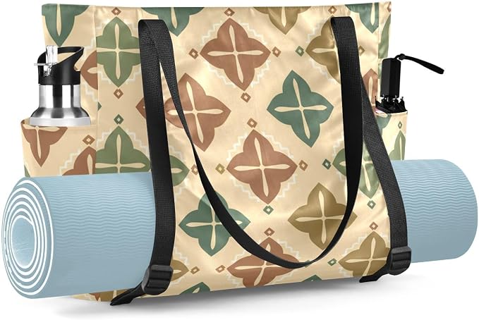 MCHIVER Yoga Bag for Women Men Large Yoga Mat Bag with Adjustable Strap Workout Bags Totes for Pilates Yoga Travel