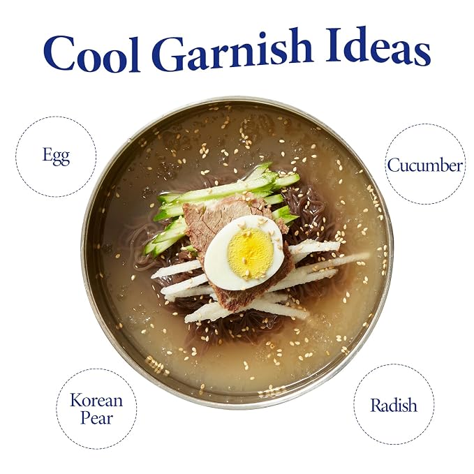 Wang Korean Cold Noodle Pyeongyang Naengmyeon, Slurpable Air Conditioning, 22 Ounce, 4 Servings
