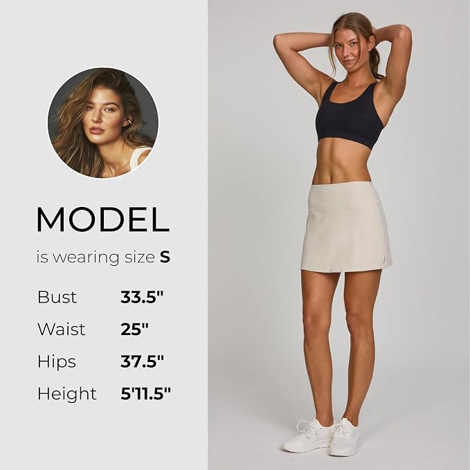 Spyder Skorts for Women - Built-in Shorts, Skirt for Golf Tennis Pickleball | Stretch fabric; true to size; inner shorts liner; lightweight; breathable; ideal for gym, running, yoga, hiking, work outs
