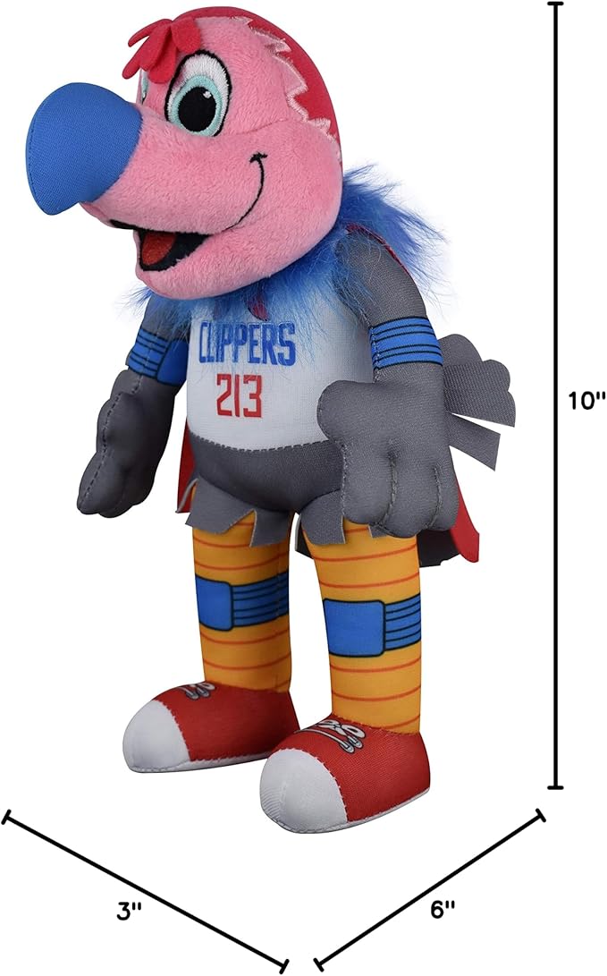 Bleacher Creatures NBA Unisex NBA 10-inch Mascot Plush Doll