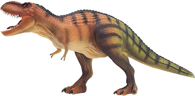 Gemini&Genius Tyrannosaurus Rex with Movable Jaw Dinosaur Roaring T-rex Toy, Hard Plastic Dinosaur Animal Toy for Kids 3-12 Years Old