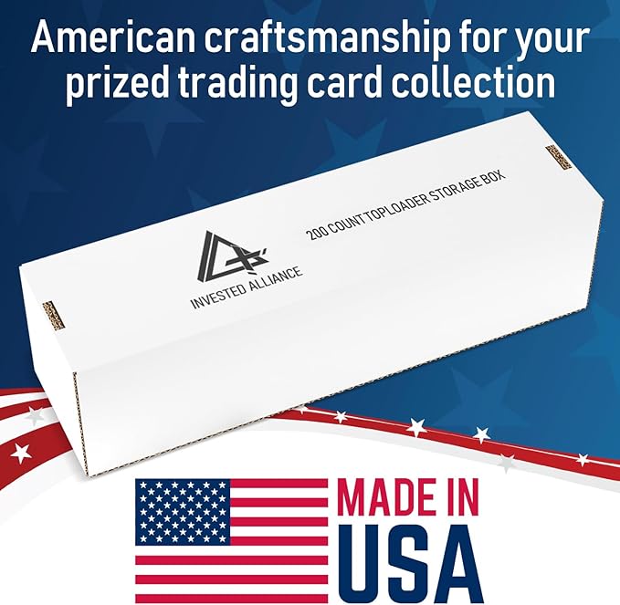 Premium Trading Card Box Storage For Sports, Baseball, Football, Basketball, MTG & TCG Collector | Baseball Card Storage Boxes & Organizer For Magic Sorter Bulk. Sports Holder For Collection.