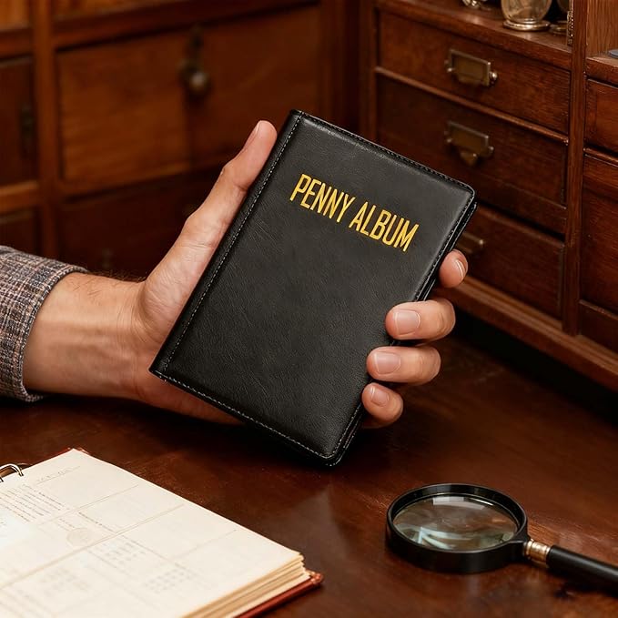 108 Pockets Pressed Penny Collecting Album Book, Portable Smashed Pressed Penny Album Book Holder for Collectors, Suitable for Work or Travel