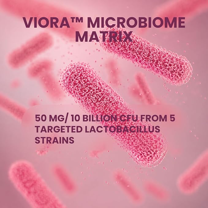 Vaginal Probiotics for Women - pH Balance, Healthy Vaginal Odor & Vaginal Flora Support, Yeast Balance & Feminine Health, Women Probiotics and Prebiotics with Lactobacillus, Immune Support - 60CT