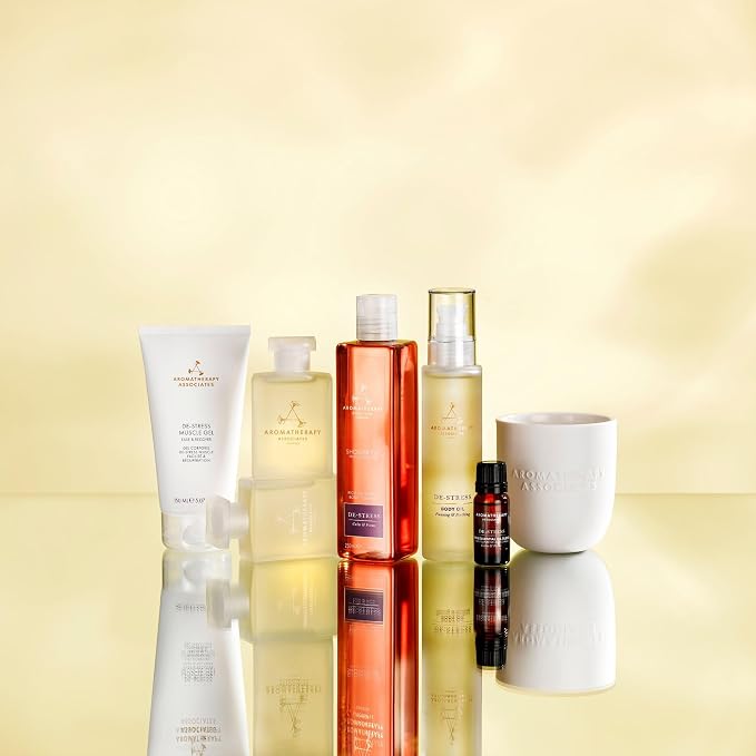 Aromatherapy Associates De-Stress Body Oil Made with Ginger and Rosemary Essential Oils and Arnica Flower Extract (3.4 fl oz)