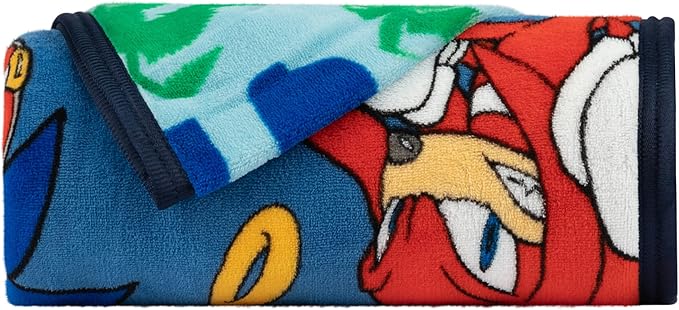 Franco Kids Bedding Super Soft Plush Throw Blanket,46 in x 60 in,Sonic The Hedgehog,Anime,(Pack of 6)