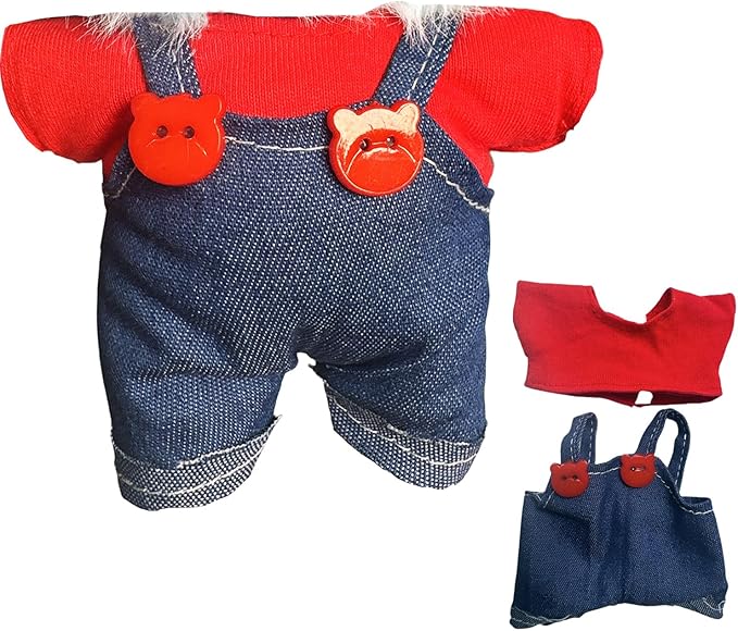 Premium Knit Doll Clothing Set(NO Doll) - Soft Stretch Fit for 15cm/17cm Collectible Figures Multi-Style Outfits Stylish Miniature Clothes & Accessories Costume (Blue)