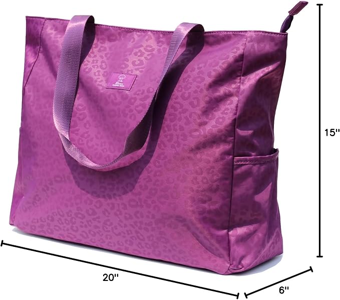 ESVAN LARGE BEACH BAG Water Resistant Lightweight 20 inch Women Oversize Tote Bag for Gym Beach Travel Pool Yoga Nurse