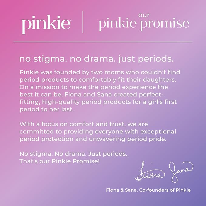 Pinkie Organic Tampons for Teens & Adults - 100% Cotton Core Adapts to Your Body - Slim BPA-Free Applicator for Comfortable Insertion - Chlorine, Fragrance, Dye & Rayon Free - Light/Regular, 36 Count