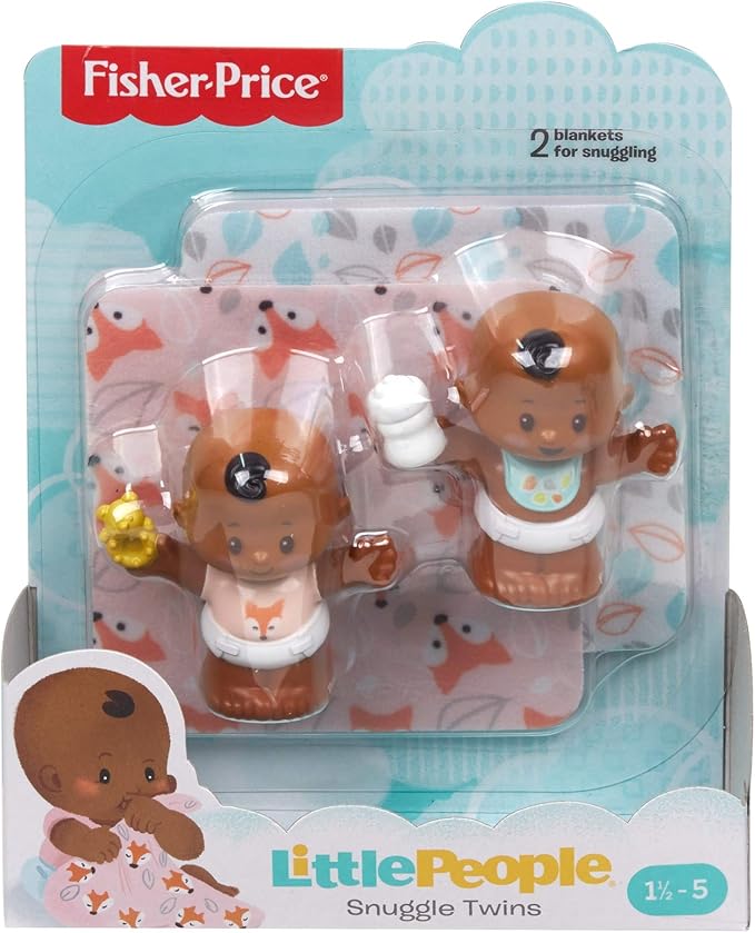 Fisher-Price Little People Snuggle Twins Figure Set for Toddlers