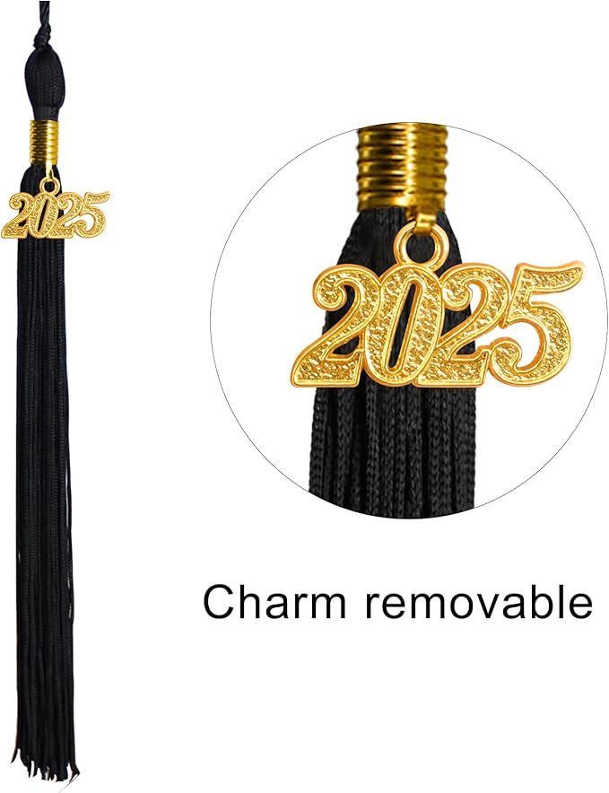 GraduationMall Matte Graduation Gown Cap Tassel Set 2025 for High School and Bachelor