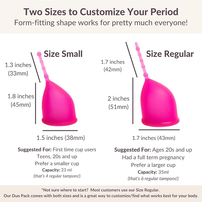 Anatomical Curved Menstrual Cup | Soft Medical Silicone | Easy to Reach/Use