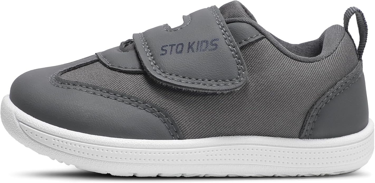 Wide Toe Box Toddler Shoes Zero Drop Boys Girls Barefoot Shoe Non-Slip Little Kids Sneakers for First Walking