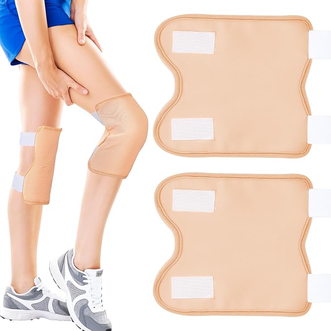 2 Pcs Castor Oil Pack Reusable Organic Castor Oil Pack Wrap Kit for Knees Legs Arms Adjustable Castors Oils Compress Pad, Anti-Oils Leak Design
