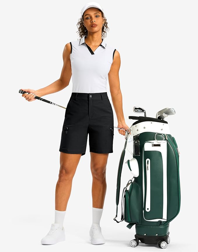 G Gradual Women's 7"/9" Hiking Cargo Shorts Quick Dry Lightweight Golf Outdoor Work Summer Travel Shorts with Pockets