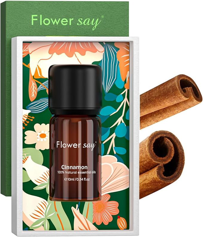 Cinnamon Essential Oil 10ml – 100% Pure Cinnamomum Cassia from China – Aromatherapy Grade – for Diffuser, Massage, Soap Making, DIY