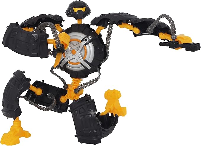 Giga Bots - GRIPBOT | Energy Core Transforms Into 13 Inch Action Figure | The Scout | Unique Toy Combat Attachments and Skills | Includes 33 Buildable Pieces