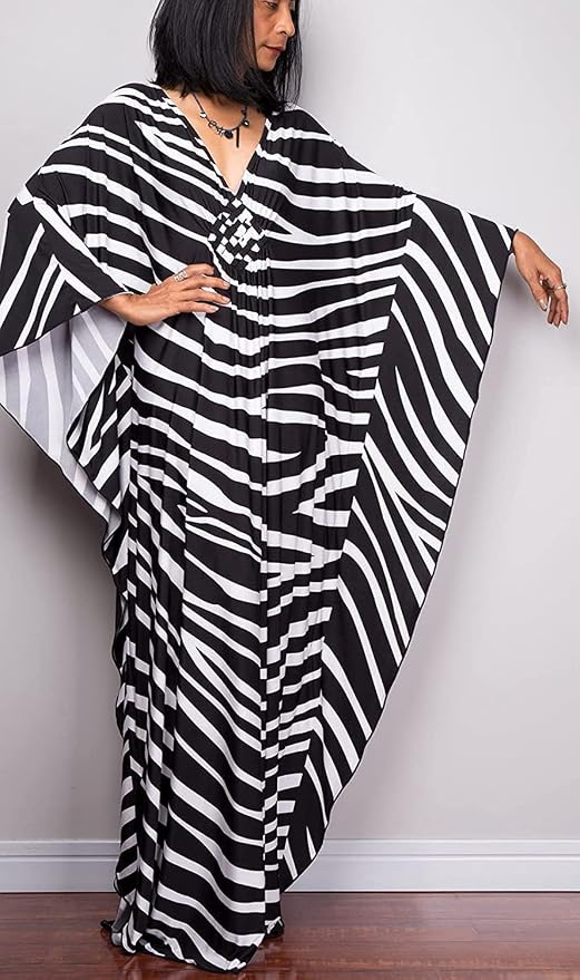Venasha Womens Caftan Floral Print Kaftan Dress Short Sleeve Swimsuit Cover up Loungewear for Summer