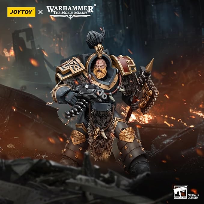 JOYTOY Warhammer 40K 1/18 Action Figures, Space Wolves Varagyr Wolf Guard Squad Varagyr Terminator3 Perfect for Collectors & Decor, Ideal Gift for Birthdays, Christmas, Character Figure - JT5833