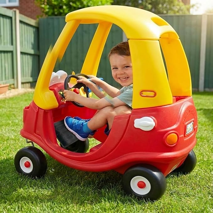 Removable Floorboard Footrest for Little Tikes Cozy Coupe - Protect Toddler Feet While Pushing - Ride-On Car Accessory Fits Classic, Fairy & Dino (Floorboard Only)