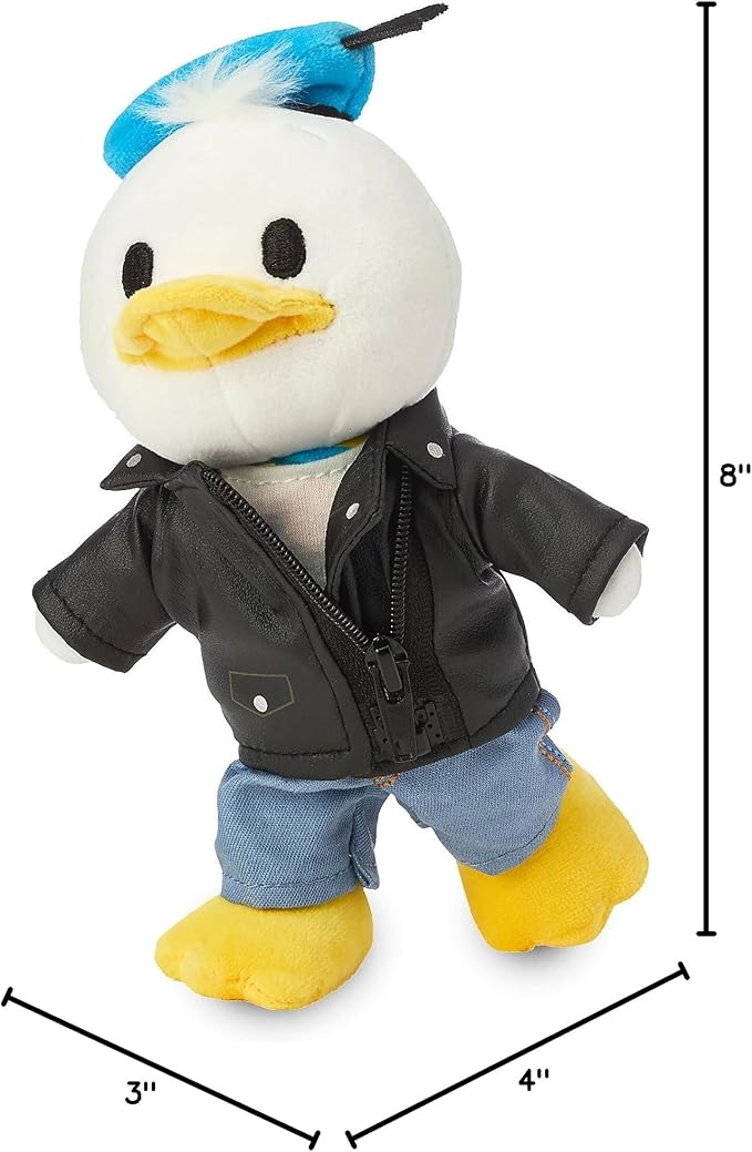 Disney Store Official Donald Duck nuiMOs Plushie - Soft Plush with Embroidered Features, Poseable Hands & Turning Head, Magnetic Hands for Holding, 6 Inches, Dress Up with nuiMOs Outfits