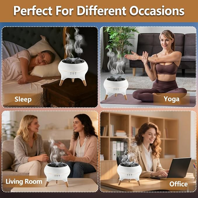 Essential Oil Diffuser Jellyfish 250ML, Humidifier Aroma Diffuser with Remote, Mist Dancing with Music Aromatherapy, Jellyfish Humidifier with 7 Color Lights for Home Bedroom Office Hotel(White)