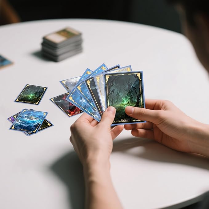 500 Count Card Sleeves, Matte Magic Card Sleeves, Smooth Shuffle & Tear Resistant, Fit for MTG, TCG, CCG (Light Blue)