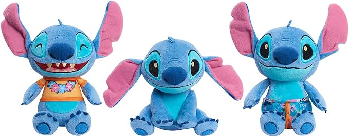 Disney’s Lilo & Stitch 7.5 Inch Stitch Plushie Stuffed Animal, Topical Theme, Alien, Kids Toys for Ages 2 Up by Just Play