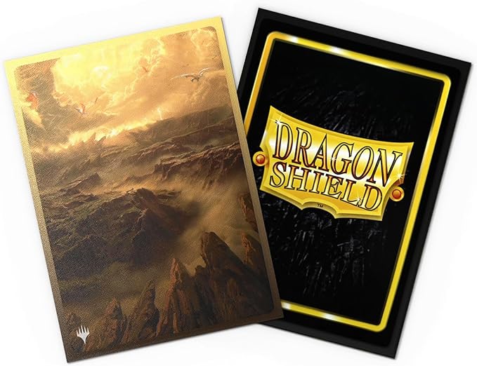 Dragon Shield | Matte Dual Art Sleeves | MTG Landfall Series | 100 CT - Smooth & Tough Premium TCG Sleeves | Compatible with Pokemon, One Piece & Magic the Gathering | Arid Mesa
