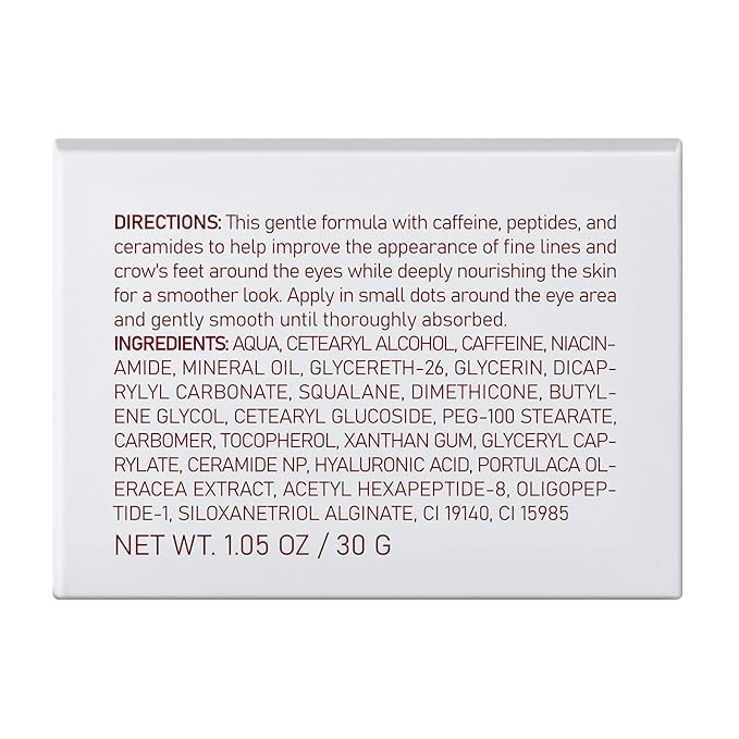 BOLI Caffeine Eye Cream, Under Eye Cream Niacinamide Peptides for Puffy Bags Fine Lines Dark Circles (1.05 oz)