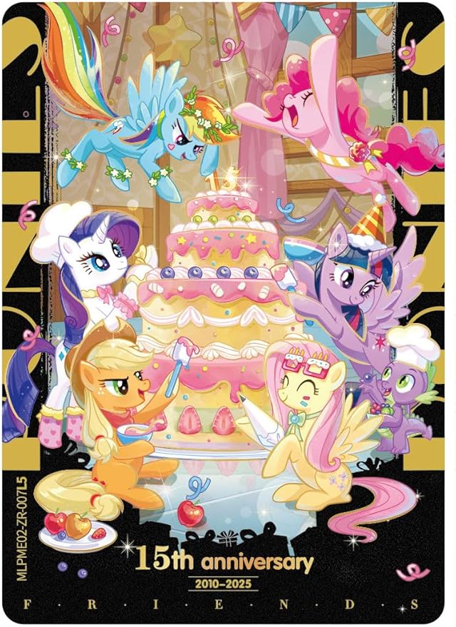 KAYOU My Little Pony Friendship Eternal Cards, Moon Edition Series 2, English, 12 Blister Packs Display with Promo Card, Anniversary Celebration Theme